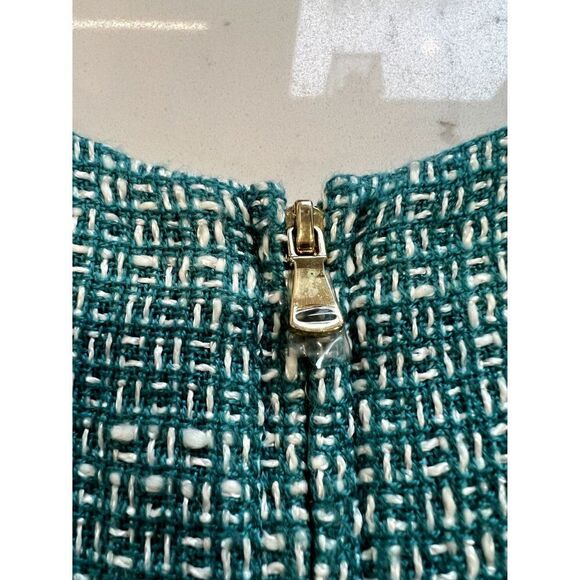 Cynthia Steffe Beaded Tweed Adriana Dress in Jade Size 0 - Picture 5 of 6